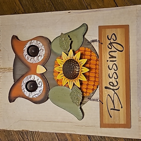 Other - Owl Sunflower Blessings Wall Hanging
